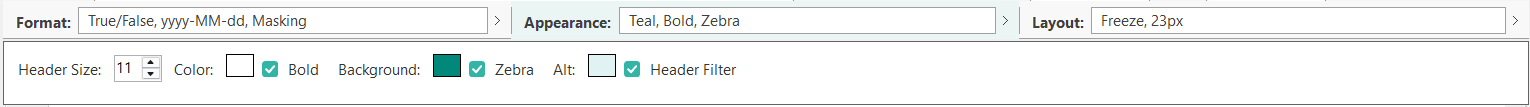 Appearance customization options